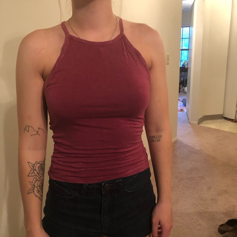 American eagle high neck tank